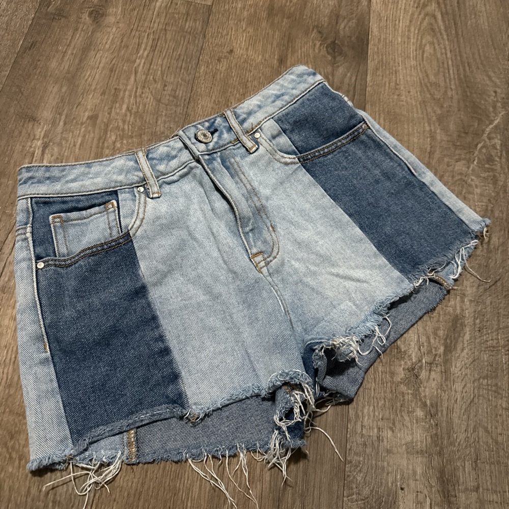 PacSun Blue and Gray Jean Shorts
